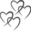 factory direct oyefly infinity heart metal wall decor,infinity heart wall decor for room living,wedding decor (black, style3 11.4 x 10.7in) volume discount