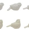 dropship from factory set of 6 white ceramic birds mass production supply