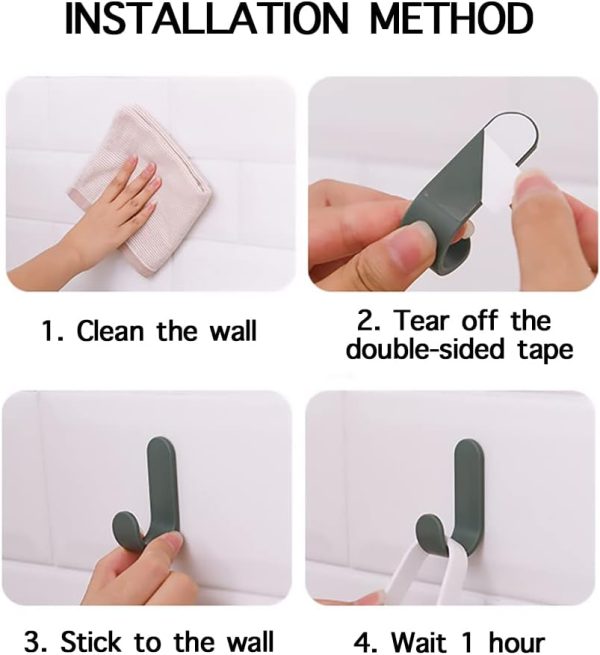 competitive pricing 12 pack adhesive hooks utility wall hooks key hooks for wall decorative key holder rack self adhesive wall hooks for towels, hats, shower, kitchen, living room, office one-stop wholesale
