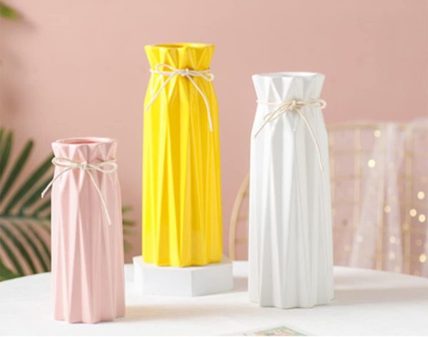 oem/odm services ceramic flower vase modern home decor vases for centerpieces pink minimalist farmhouse vase 9.5" h x 3.9" w cute decorative vases flowers tulip pampas grass vase for table bathroom shelf affordable bulk deals