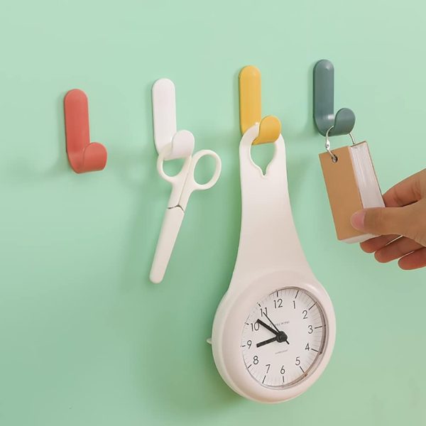competitive pricing 12 pack adhesive hooks utility wall hooks key hooks for wall decorative key holder rack self adhesive wall hooks for towels, hats, shower, kitchen, living room, office one-stop wholesale