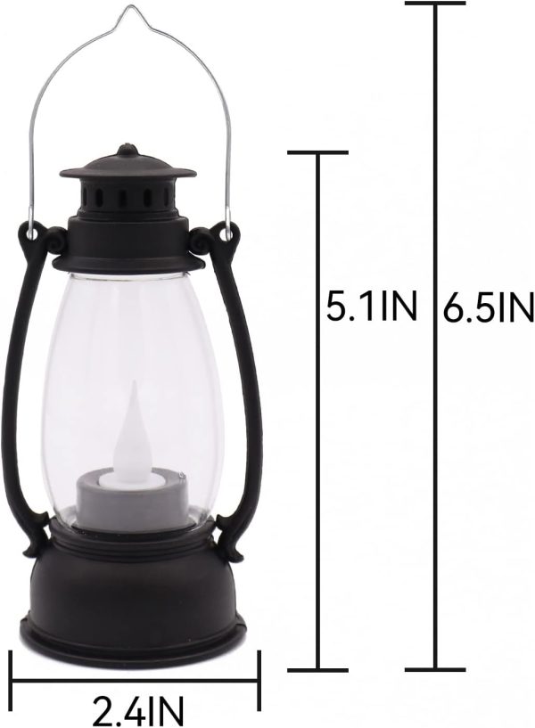 custom wholesale mini lanterns 6-pcs led small lanterns decorative indoor outdoor hanging lantern decorative candle lanterns farmhouse decor for weddings western camping party halloween christmas decorations oem/odm services