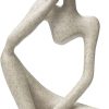dropship from factory sandstone resin thinker style abstract sculpture statue collectible figurines home office bookshelf desktop decor(sandstone - left reverie) mass production supply