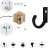 competitive pricing 58 pieces key hooks, blacks small hooks, single hooks for hanging hat, jewelry, steel metal hooks, kitchen towel little hook with black screws for farmhouse retro crafting projects one-stop wholesale