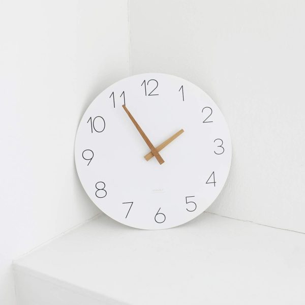 bulk purchase mooas flatwood wall clock,12" wood wall clock non-ticking sweep movement decorative wall clock battery operated wall clock for home living room kitchen bedroom office school (wood) trade price