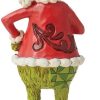 dropship from factory enesco dr. seuss grinch by jim shore happy grinch santa christmas figurine, resin hand painted crafted collectible decorative figurines christmas home decor sculpture statue gift, 6.5 inch, multicolor mass production supply