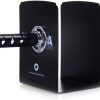 supplier direct book ends decorative, modern metal funny unique black dvd bookends for shelves, katana book stopper holder for office home, desk gifts book stands for men and book lovers wholesale prices