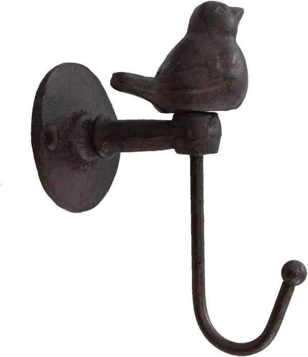 competitive pricing ctw home collection cast iron hooks 520013 songbird wall hook, brownish black (1) one-stop wholesale