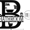 factory direct xort metal bathroom wall decor, farmhouse metal bathroom wall art, funny bathroom sign for modern home hanging decorations. (black - 12 x 14 inch) volume discount