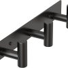 competitive pricing hufeeoh coat hooks wall mount, stainless steel 3 hooks towel hooks black t shaped coat hanger wall mount, heavy duty wall hooks purse rack for hanging one-stop wholesale
