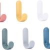 competitive pricing 12 pack adhesive hooks utility wall hooks key hooks for wall decorative key holder rack self adhesive wall hooks for towels, hats, shower, kitchen, living room, office one-stop wholesale