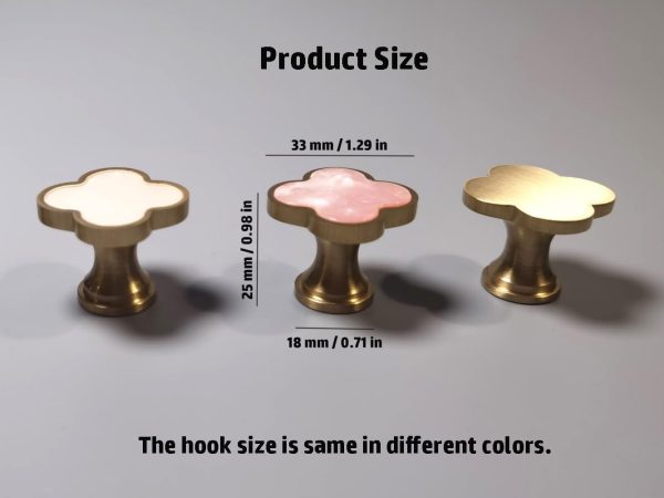 competitive pricing solid brass decorative wall hooks, coat backpack purse screw-in wall hangers, wall mounted fancy hooks (shining gold 4 pack) one-stop wholesale