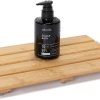 manufacturer direct bamboo wooden mini bath shower mats for small bathroom, small bamboo wood bathroom floor mat, sturdy and easy to clean(15.8 x 10.2 inch) trade price