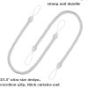 bulk purchase bel avenir curtain ropes tiebacks tie-backs, curtain handmade holdbacks with 2 metal screw hooks - white 2 pack factory discount