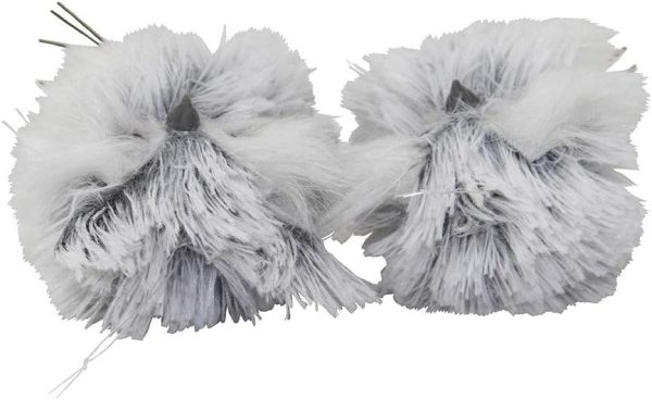 dropship from factory kurt adler c2225 5-inch furry gray owl set of 2 mass production supply