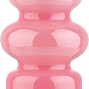 oem/odm services vanenjoy pink glass hydroponic vase, colored glass vase flower, three-layer 7 inch cylinder vase for home décor, modern glass vase for home, office, wedding affordable bulk deals