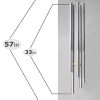 producer to buyer 5' big extra large 57" wind chime deep tone tuned resonant bass sound church windchime outdoor unique memorial sympathy-garden hanging decorations yard bells, silver discounted pricing