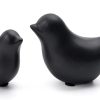 dropship from factory notakia small animal statues home decor modern style birds decorative ornaments for living room, bedroom, office desktop, cabinets (black 2pcs) mass production supply