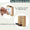 competitive pricing jsver wooden wall hooks 4pcs wall mounted wall hooks, single organizer hook rack, folding wood wall hangers, wall coat rack hooks for hanging clothes, hats, bags, towels, keys one-stop wholesale