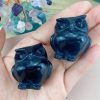 dropship from factory yatojuzi owl decor black obsidian natural healing crystals stones cute decors owls statue figurines sculpture hand-carved polished gemstones energy home room office desk decoration gifts for women men mass production supply