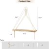 bulk purchase mkono macrame hanging shelves boho wall decor set of 2 rustic wood floating storage shelf for bedroom bathroom living room nursery dorm room, display shelving for hanging plants photos trade price