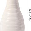 oem/odm services unbreakable vase for flowers, ceramic look plastic vase for home decor, living room, table (seashell white) affordable bulk deals