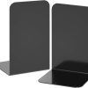 supplier direct vfine bookends 1 pair, bookends for shelves, metal black book ends for shelves, book ends for heavy books, book shelf holder for home office wholesale prices