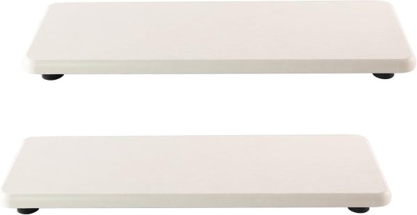 wholesale direct 2 pcs bathroom sink vanity trays(8.66" * 3.15"), diatomaceous earth coasters, kitchen soap tray, water absorbing stone used for hand soap & plants & cosmetic bottles in the modern home bulk purchase at factory prices