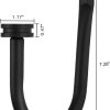 bulk purchase curtain holders, 2 pack matte black decorative curtain holdbacks for wall curtain drapery factory discount