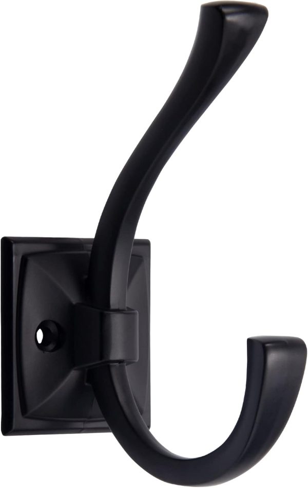 competitive pricing tunny 5 pack antique design wall hanging coat hooks - matte black coat hooks towel hook for entry shoe cabinet, wardrobe bathroom bedroom furniture hardware one-stop wholesale