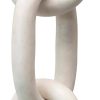 dropship from factory bloomingville 13"l decorative marble chain link figurine, white mass production supply