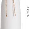 oem/odm services white ceramic vase-flower vase dried flower vase for modern home decor, fit for foyer living room fireplace bedroom kitchen,decent gift, 8.27" h affordable bulk deals