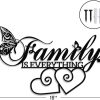 factory direct xort family sign metal wall decor, metal family wall art, family is everything sign for living room, bedroom wall hanging decor. (black - 16 x 10 inch) volume discount