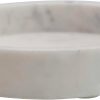 wholesale direct creative co-op minimalist round carved marble tray or charcuterie board, white, 8" bulk purchase at factory prices
