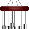 producer to buyer memorial wind chimes outdoor large deep tone, sympathy wind-chime personalized with 6 tuned tubes, elegant chime for garden patio balcony and home discounted pricing