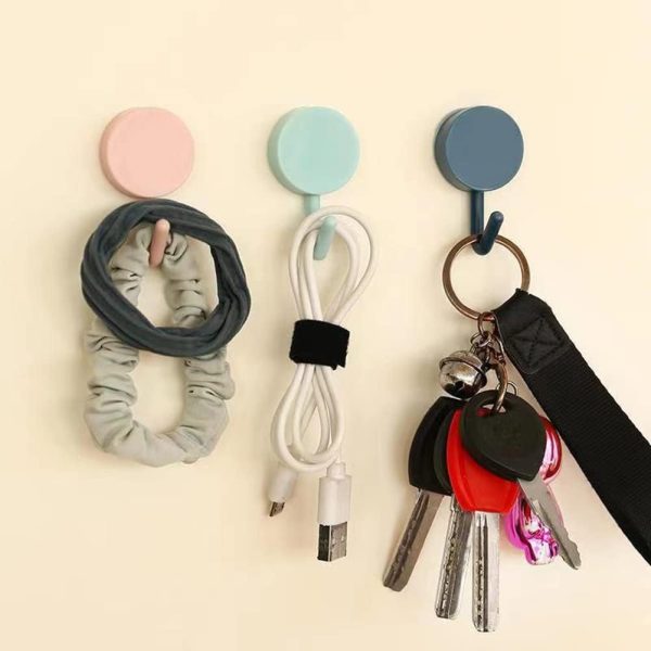 competitive pricing 6 pack adhesive hooks cute utility hooks, key hooks for wall decorative, for hanging hat, towel, key, towel hook wall mount for home, kitchen, bathroom, office one-stop wholesale