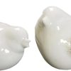 dropship from factory small birds statues white ceramic home decor modern style decorative ornaments animal figurines for living room bedroom home office cabinets (2pcs white) mass production supply