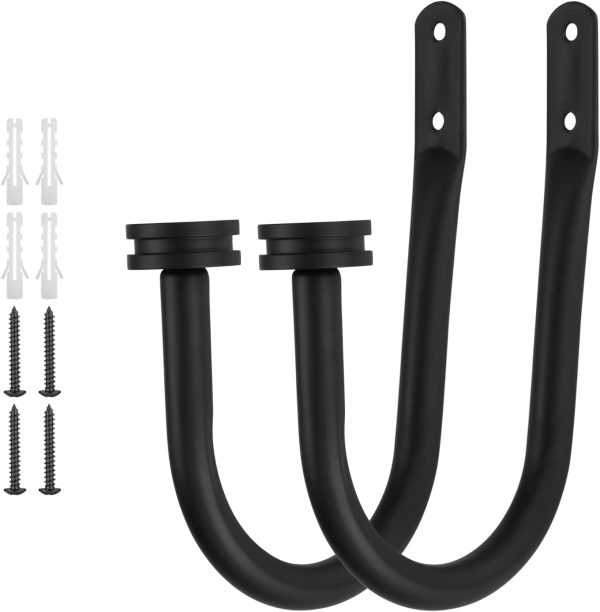 bulk purchase curtain holders, 2 pack matte black decorative curtain holdbacks for wall curtain drapery factory discount
