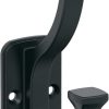 competitive pricing amerock h37007mb | alder double prong decorative wall hook | matte black hook for coats, hats, backpacks, bags | hooks for bathroom, bedroom, closet, entryway, laundry room, office one-stop wholesale