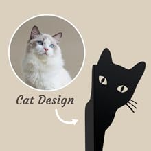 supplier direct ecqizer peeping cat metal bookends cute cat book ends for shelves bookshelf decorative objects home office desk bookshelf decor cat lover gifts for women (black) wholesale prices