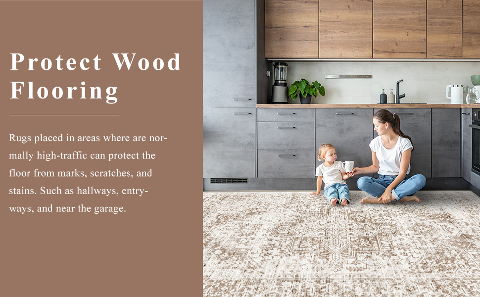 global sourcing washable 2x3 entryway mat - small indoor area rug for entrance with vintage non-slip low-pile traditional medallion indoor rug with stain resistant accent distressed carpet thin rug (bridge) oem/odm services