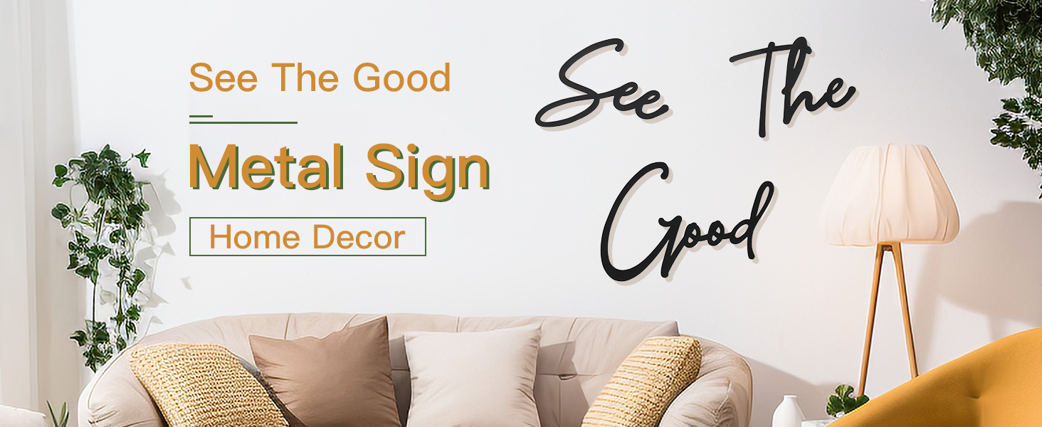factory direct zzbakress see the good wall decor metal wall art see the good large living room wall decor black metal wall art for office modern signs for home wall decor (black, modern) volume discount