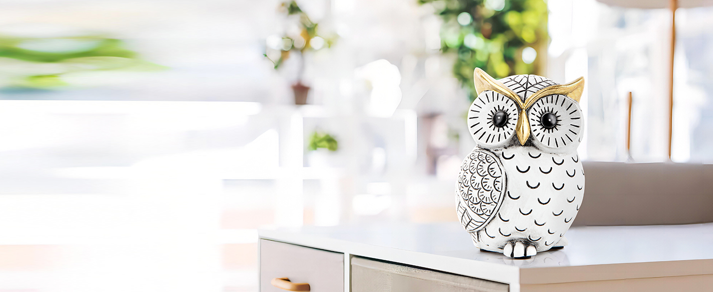 dropship from factory owl statue for home decor accents,owl decor for bookshelf bedroom living room office table desk mantle tv stand boho decoration,modern shelf decor accents animal sculptures for birds lovers,owls gift mass production supply