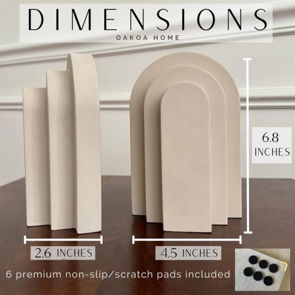 supplier direct oakoa concrete heavy book ends decorative - decorative bookends for heavy books - book ends for shelves decorative - heavy duty bookends for shelves decorative - modern bookends decorative wholesale prices