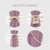 bulk purchase niceec 2 pack wooden ball magnetic curtain tiebacks boho home decor drape tie backs natural cotton hand woven rope curtain holdbacks for thin & thick home & office window draperies (beige) factory discount