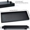 wholesale direct rectangle black matte metal tray, suit for candle holder, vanity decor projects, bathroom toilet tank tray, perfume or jewelry storage, and coffee table centerpiece bulk purchase at factory prices
