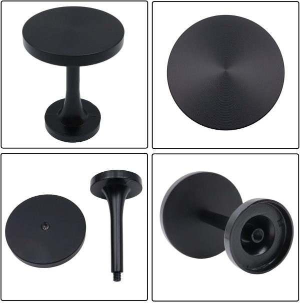 bulk purchase curtain tiebacks 2 pack curtain holdbacks zinc alloy curtain tiebacks wall mounted with screws, decorative curtain holders for drapes stylish black curtain tieback hooks for home office factory discount