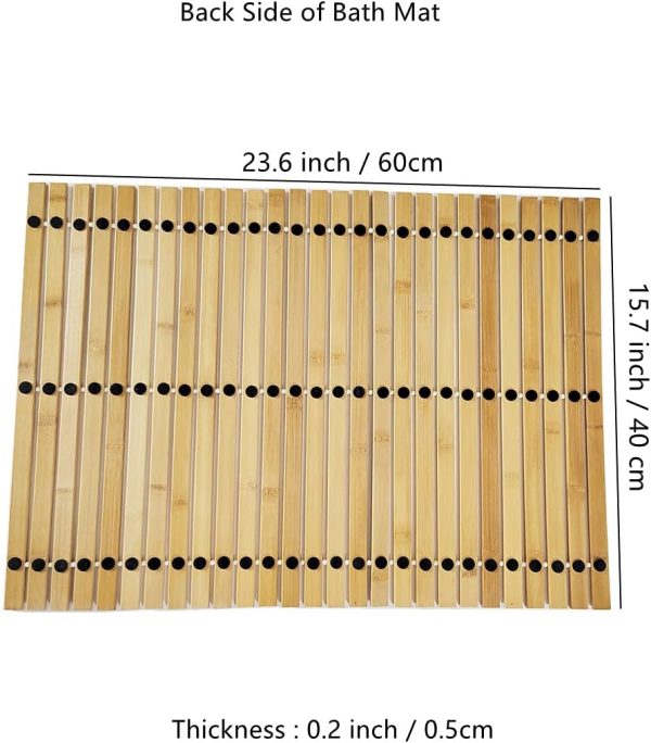 manufacturer direct hjjkkh bath mat rayon derived from bamboo, foldable floor shower bath mat for bathroom, bathtub, shower, sauna, hot tub trade price