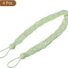 bulk purchase uxcell 4pcs curtain tiebacks, 58cm/23 braided drapery holdback holder decorative rope tie back, green/silver factory discount