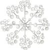 factory direct deco 79 metal starburst home wall decor wall sculpture with crystal embellishment, wall art 16" x 2" x 16", silver volume discount